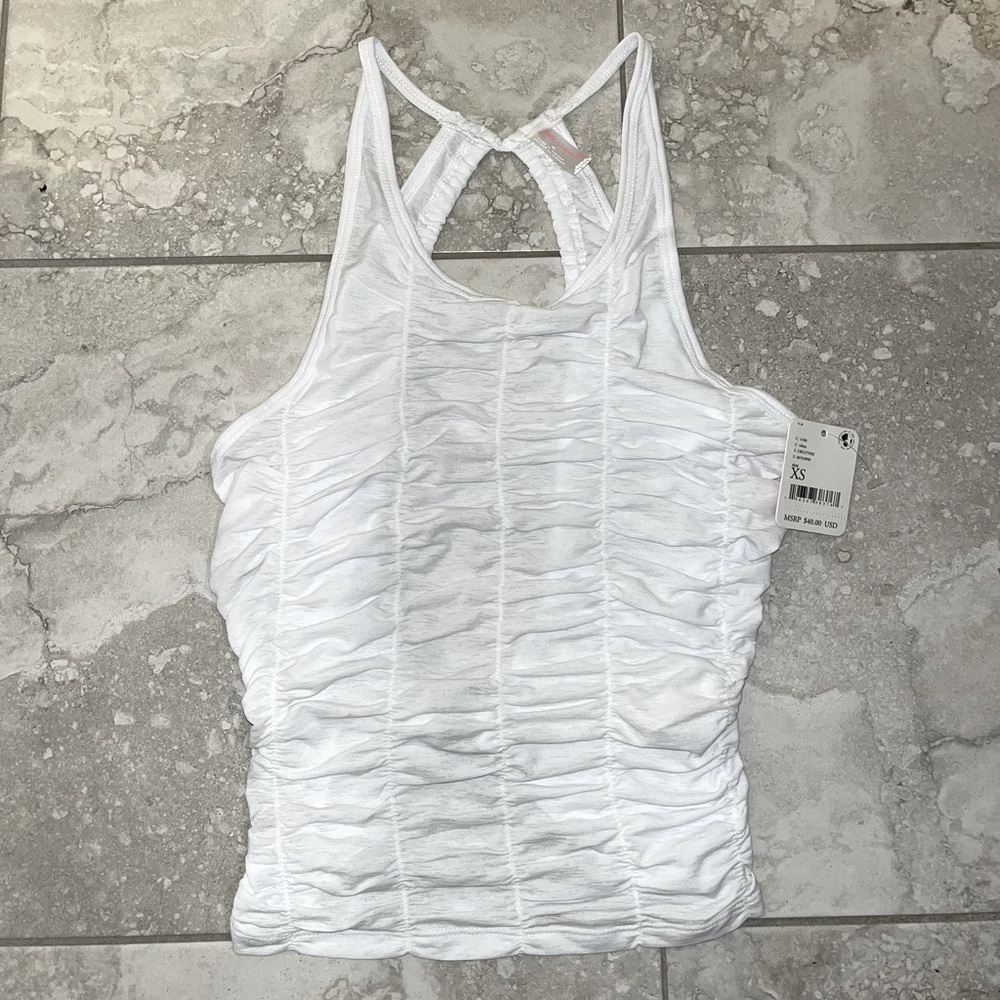 NTW Free People Movement Women’s White Free Fold Tank size XS
